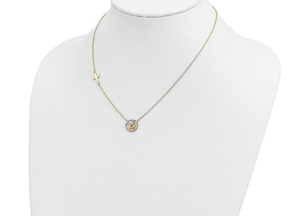 14k Yellow & Rhodium Jewelry Style SF2506 - Classique Jewelry Inc.