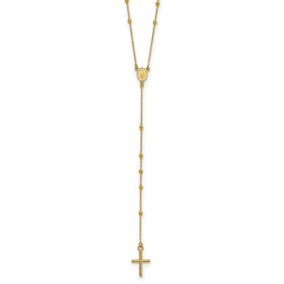 14K gold miraculous medal necklace