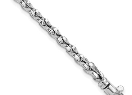 14K White Gold Polished Fancy Link 7. Bracelet (Style SF2567-7.5)