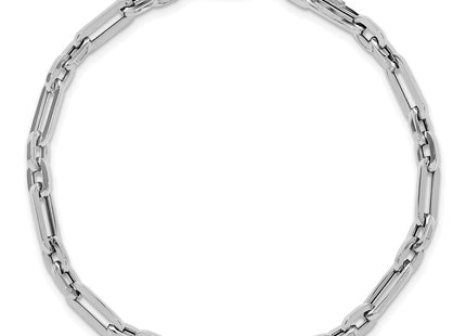14K white gold bracelet, further view