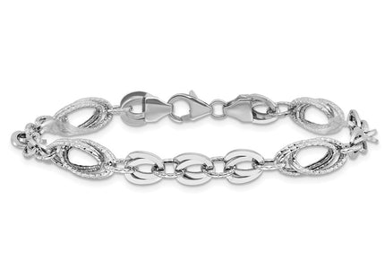 14k White Gold Bracelets Style SF2571 - Classique Jewelry Inc.