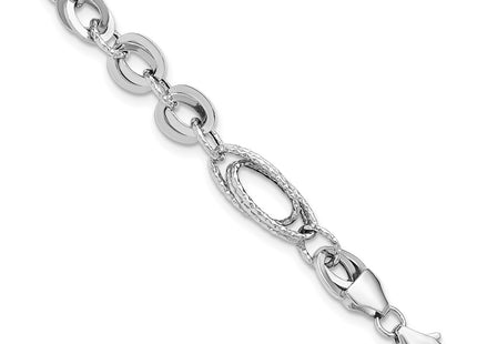 14k White Gold Bracelets Style SF2571 - Classique Jewelry Inc.
