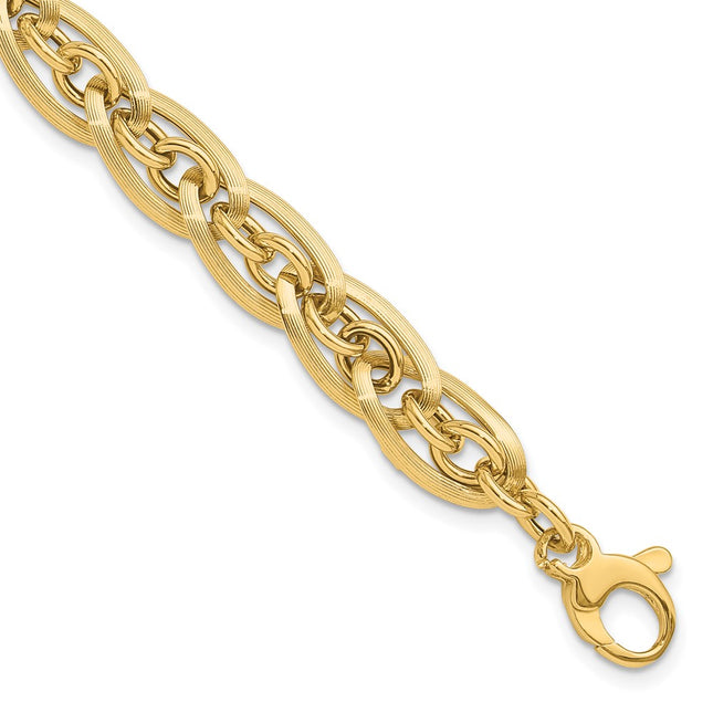 14k Yellow Gold Bracelets Style SF2577 - Classique Jewelry Inc.