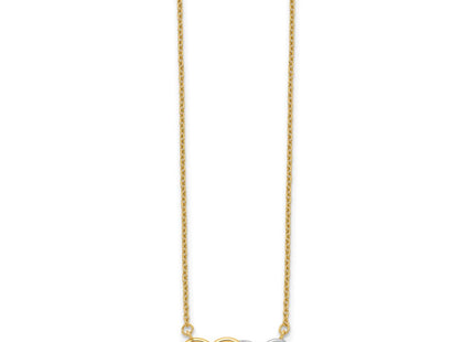 14k Yellow & Rhodium Jewelry Style SF2649 - Classique Jewelry Inc.