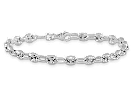 14K white gold bracelet, another view