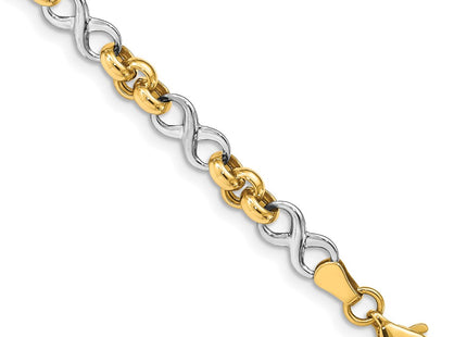 14k Two-tone Bracelets Style SF2712 - Classique Jewelry Inc.