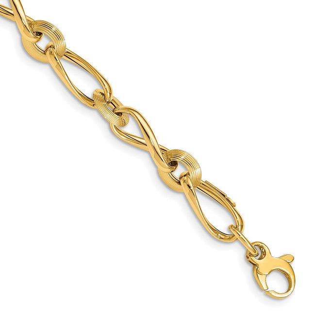 14k Yellow Gold Bracelets Style SF2716 - Classique Jewelry Inc.