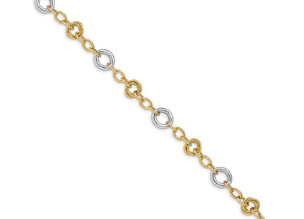 14k Two-tone Bracelets Style SF2718 - Classique Jewelry Inc.