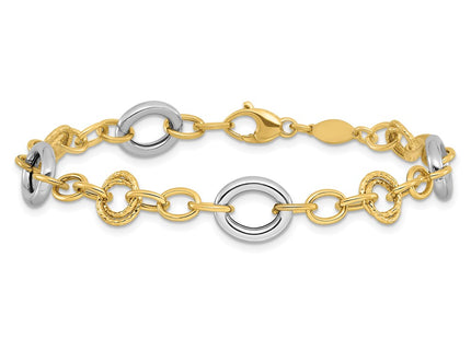 14k Two-tone Bracelets Style SF2718 - Classique Jewelry Inc.