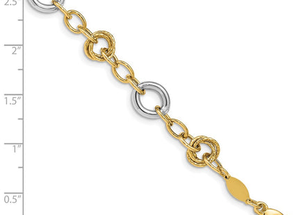 14k Two-tone Bracelets Style SF2718 - Classique Jewelry Inc.