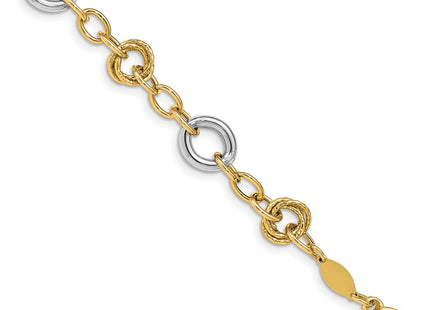 14k Two-tone Bracelets Style SF2718 - Classique Jewelry Inc.