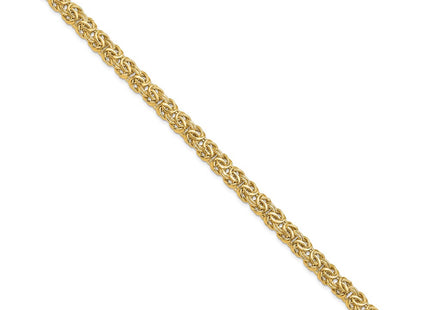 14K gold byzantine link bracelet, alternate view