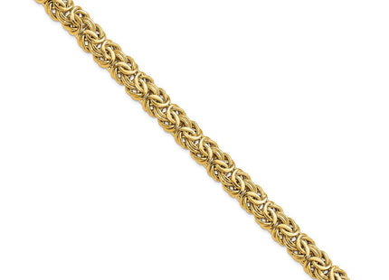 14k Fancy Flat Byzantine 7. Bracelet (Style SF2734-7.5)