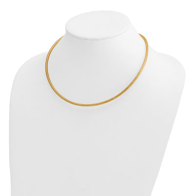 14K Woven Stretch Mesh Necklace