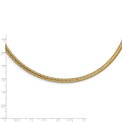 14K Woven Stretch Mesh Necklace