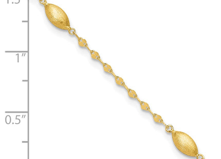 14k Yellow Gold Chain Bracelets Style SF2754 - Classique Jewelry Inc.