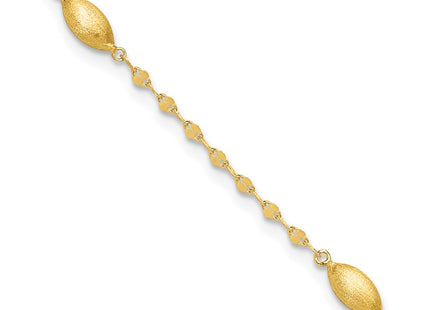 14k Yellow Gold Chain Bracelets Style SF2754 - Classique Jewelry Inc.