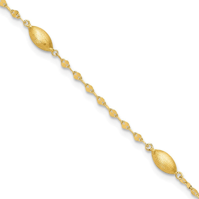 14K gold oval chain