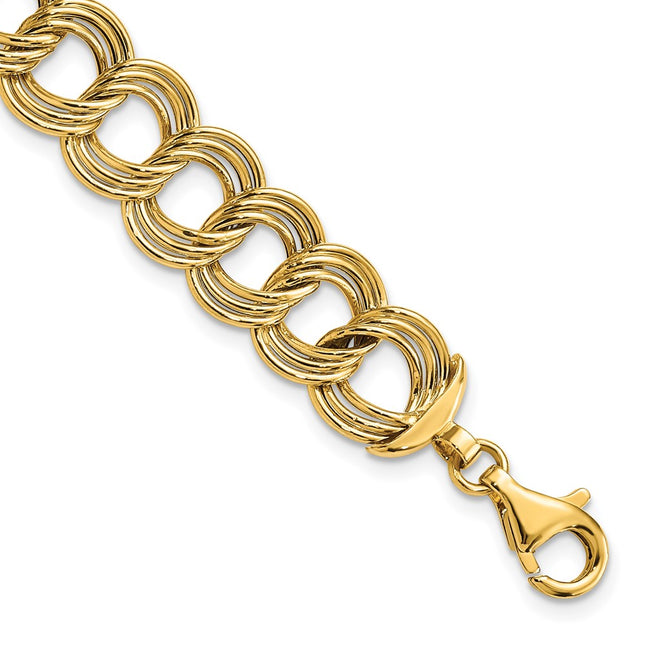 14k Yellow Gold Bracelets Style SF2804 - Classique Jewelry Inc.