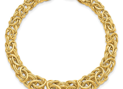 14k Graduated 7- Fancy Byzantine