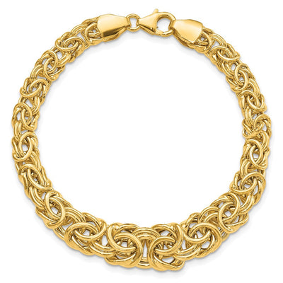 14K Graduated Fancy Byzantine, 17.25 x 10mm