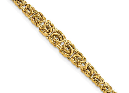 14k Graduated 7- Fancy Byzantine