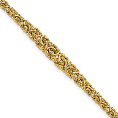 14K Graduated Fancy Byzantine, 17.25 x 10mm