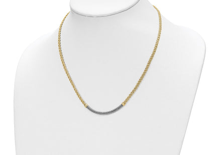 14k Yellow & Rhodium Jewelry Style SF2816 - Classique Jewelry Inc.