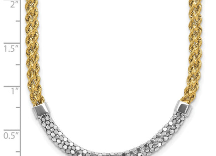 14k Yellow & Rhodium Jewelry Style SF2816 - Classique Jewelry Inc.