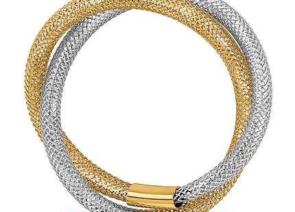 14k Yellow & Rhodium Rings Style SF2822 - Classique Jewelry Inc.