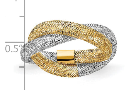 14k Yellow & Rhodium Rings Style SF2822 - Classique Jewelry Inc.