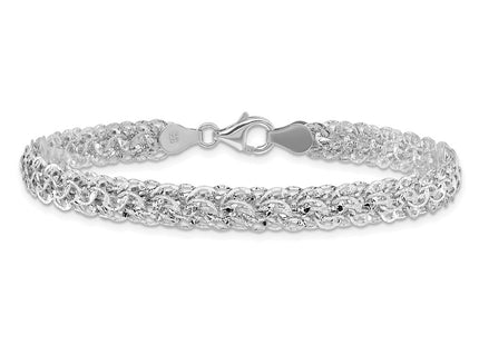 14k White Gold Bracelets Style SF2838 - Classique Jewelry Inc.