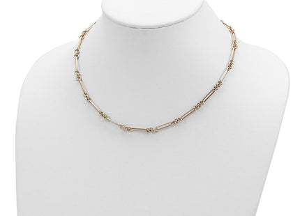 14K Polished Fancy Figaro Link