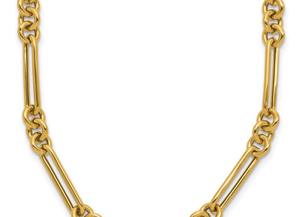 14K Polished Fancy Figaro Link