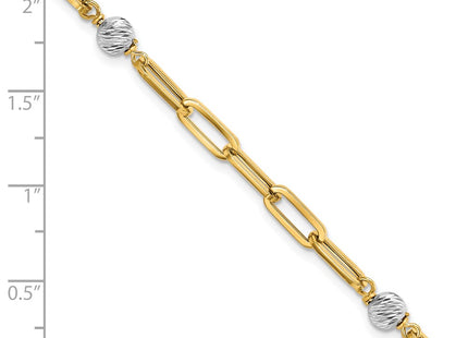 14k Two-tone Bracelets Style SF2846 - Classique Jewelry Inc.