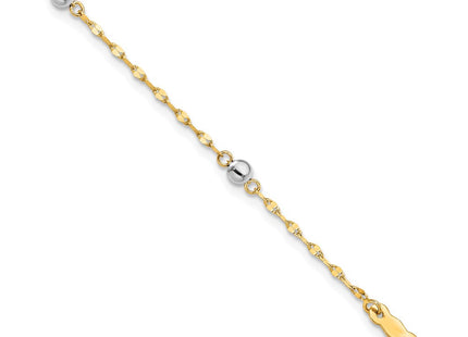 14k Two-tone Bracelets Style SF2862 - Classique Jewelry Inc.