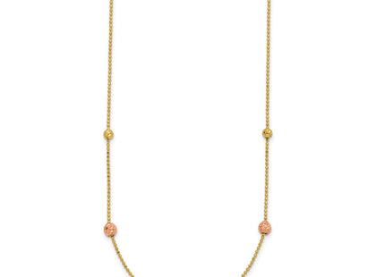 14k Tri-Color Chain Necklaces Style SF2863 - Classique Jewelry Inc.
