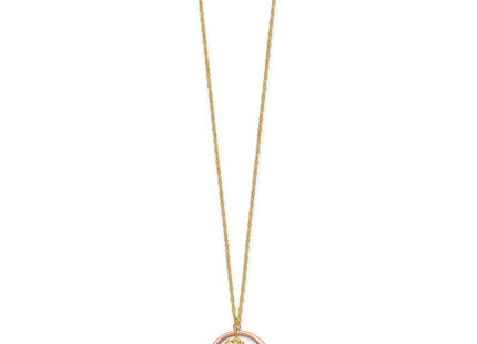 14k Two-tone Pendants Style SF2867 - Classique Jewelry Inc.