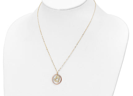 14k Two-tone Pendants Style SF2867 - Classique Jewelry Inc.