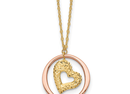 14k Two-tone Pendants Style SF2867 - Classique Jewelry Inc.