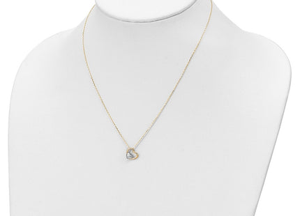 14k Yellow & Rhodium Jewelry Style SF2875 - Classique Jewelry Inc.