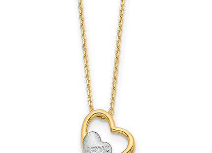 14k Yellow & Rhodium Jewelry Style SF2875 - Classique Jewelry Inc.
