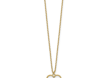 14k Yellow & Rhodium Pendants Style SF2882 - Classique Jewelry Inc.