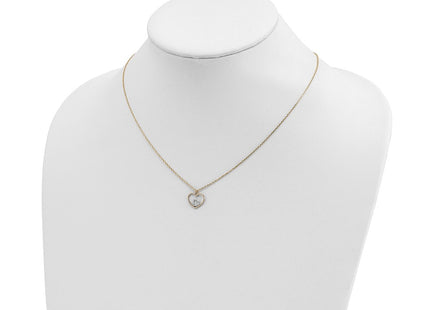 14k Yellow & Rhodium Pendants Style SF2882 - Classique Jewelry Inc.