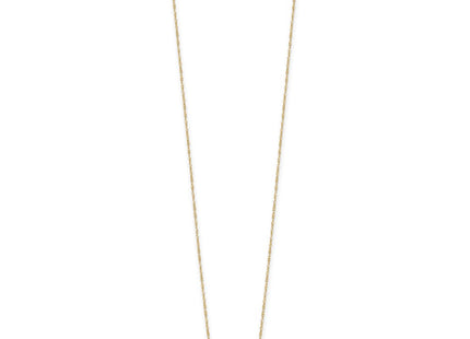 14K gold claddagh necklace, alternate view