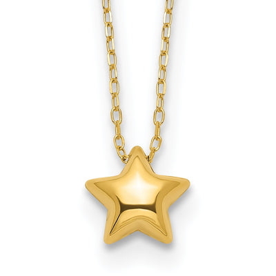 14K gold star necklace