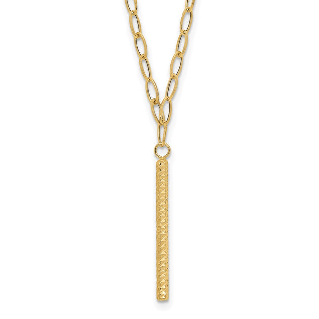 14k Yellow Gold Chain Necklaces Style SF2917 - Classique Jewelry Inc.