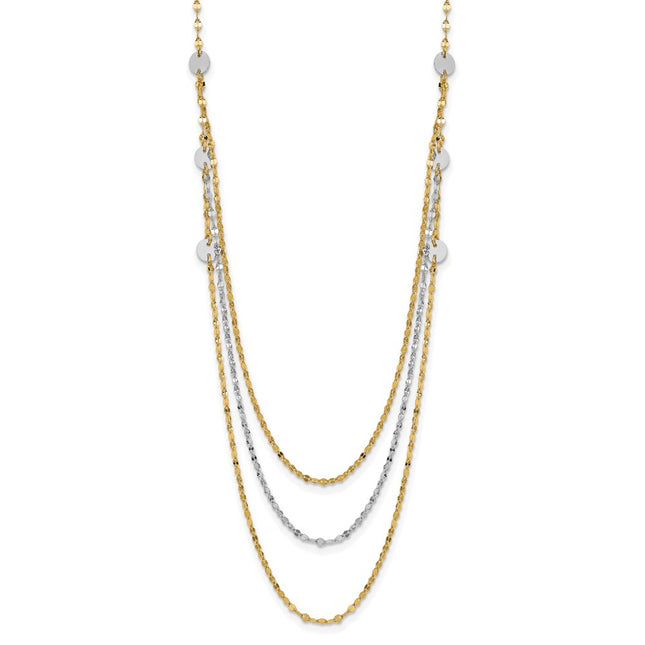 14k Two-tone Jewelry Style SF2950Y - Classique Jewelry Inc.