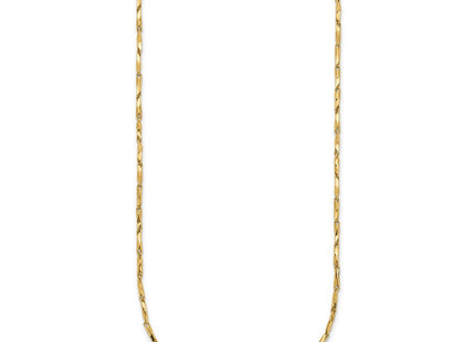 14K Polished Fancy Link Necklace (Style SF2954-17)