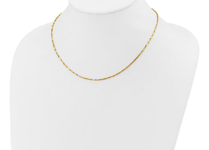 14K Polished Fancy Link Necklace (Style SF2954-17)